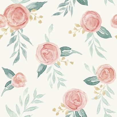 MK1126 Watercolor Roses York Wallpaper