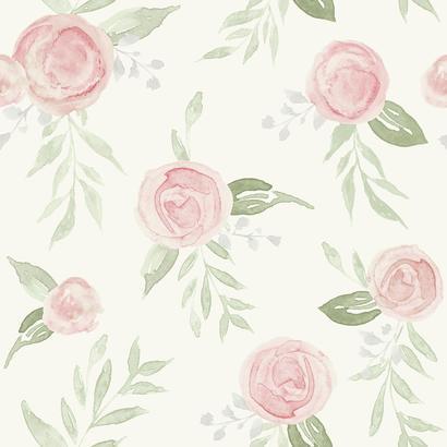 MK1128 Watercolor Roses York Wallpaper