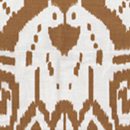 6460-27 ISLAND IKAT Camel II on Tint Quadrille Fabric