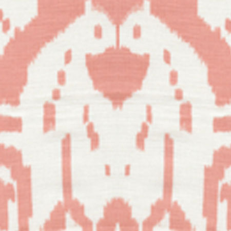 6460-34 ISLAND IKAT Light Salmon on White Quadrille Fabric