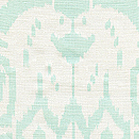 6460-32 ISLAND IKAT Pale Aqua on White Quadrille Fabric