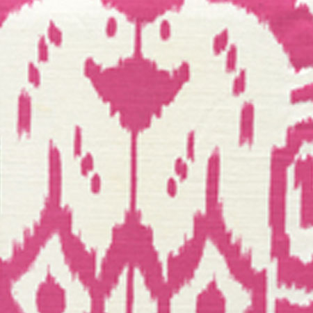 6460-17 ISLAND IKAT Magenta on White Quadrille Fabric