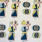 ATTENDANTS Indigo On White Katie Ridder Fabric