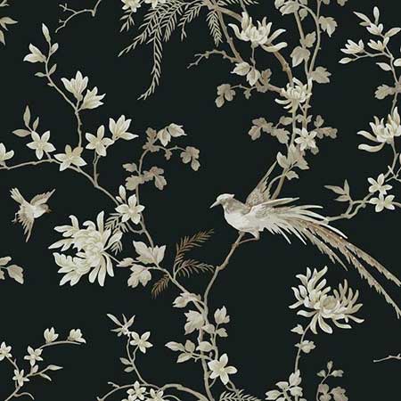 KT2173 Bird And Blossom Chinoserie York Wallpaper