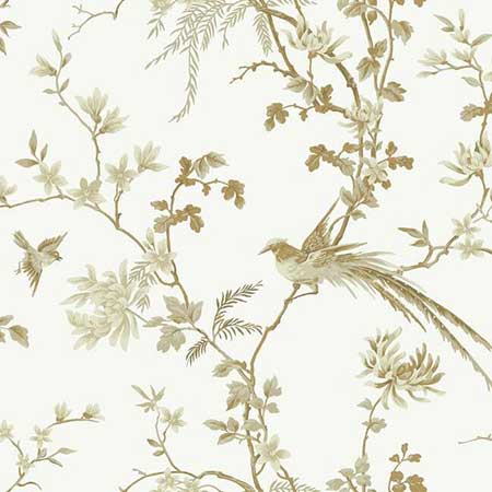 KT2174 Bird And Blossom Chinoserie York Wallpaper