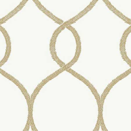 KT2234 Laurel Leaf Ogee York Wallpaper