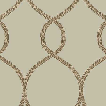 KT2237 Laurel Leaf Ogee York Wallpaper