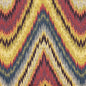 009850T Libraria Multi Blues Gold Rosso Quadrille Fabric