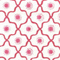 306320W-03WWP LONGFELLOW Strawberry On White Quadrille Wallpaper