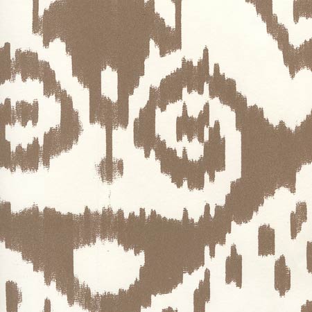 306052W MALAYA New Brown On Almost White Quadrille Wallpaper