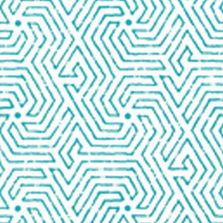 2510-01WP MAZE Turquoise Quadrille Wallpaper