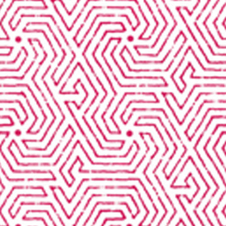 2510-02WP MAZE Magenta Quadrille Wallpaper