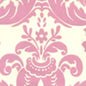 302152W MONTY Old Pink On Almost White Quadrille Wallpaper