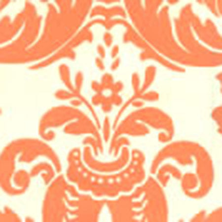 302164W MONTY Monty Terracotta On Off White Quadrille Wallpaper