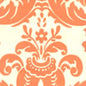 302164W MONTY Monty Terracotta On Off White Quadrille Wallpaper