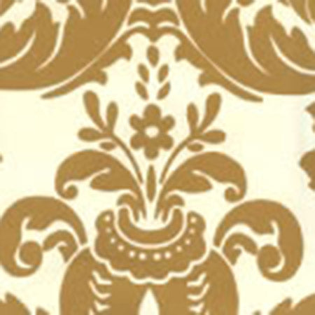 302166W-M MONTY Gold Metallic On Off White Quadrille Wallpaper