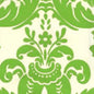 302194W MONTY Jungle Green On Off White Quadrille Wallpaper