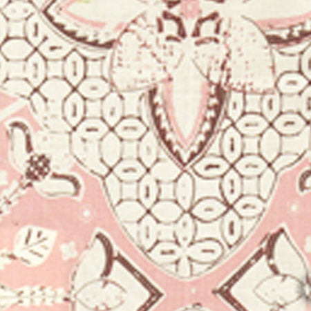 6430-14 NEW BATIK Soft Pink Brown on Tint Quadrille Fabric