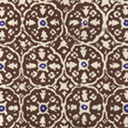 149-38WP NITIK II New Brown New Navy On Almost White Quadrille Wallpaper