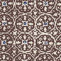 149-38 NITIK II Brown Navy on Tint Quadrille Fabric