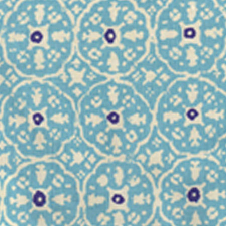 149-33WP NITIK II New Turquoise On Almost White Quadrille Wallpaper