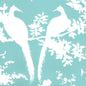 301980WWP PARADISE BACKGROUND Turquoise On White Quadrille Wallpaper