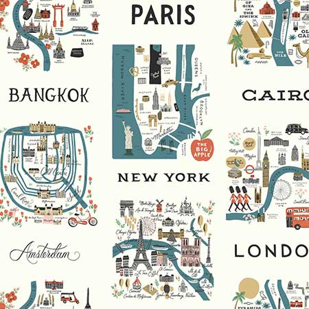 RI5162 City Maps York Wallpaper – Source4Interiors