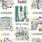 RI5162 City Maps York Wallpaper