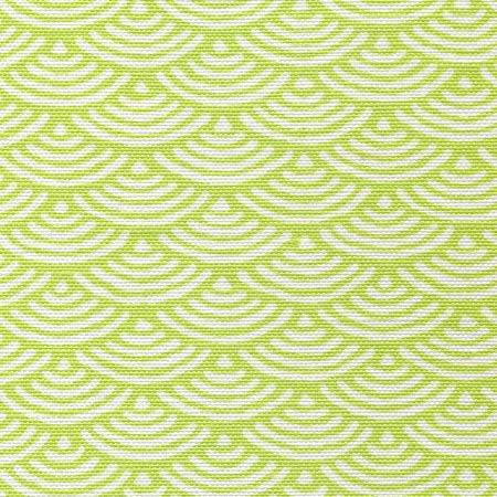 8180W-05 SETO II Lime on White Quadrille Fabric