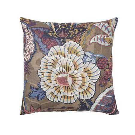 SO17352 ZANZIBAR LINEN PRINT Schumacher Pillow-18" x 18"