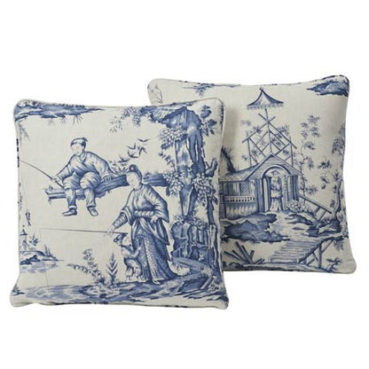 SO17580 SHENGYOU TOILE Schumacher Pillow-18" x 18"