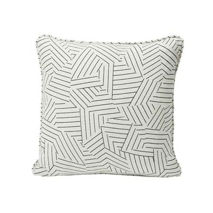 SO17605 DECONSTRUCTED STRIPE Schumacher Pillow-Black and White