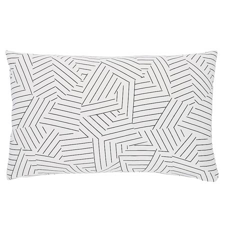 SO17605 DECONSTRUCTED STRIPE Schumacher Pillow-Black and White