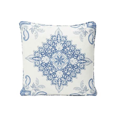 SO17648 MONTECITO MEDALLION Schumacher Pillow-Indigo