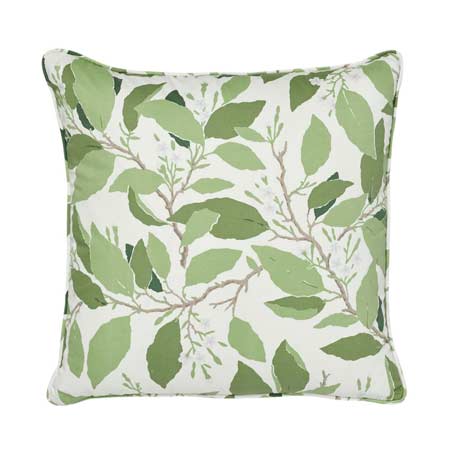 SO17652 DOGWOOD LEAF Schumacher Pillow-Ivory