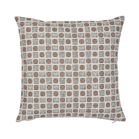 SO17786 MOTTLEY GRID Schumacher Pillow-Wren