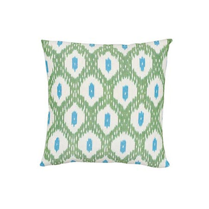 SO17807 INDIO & PRESIDIO IKAT Schumacher Pillow-Green