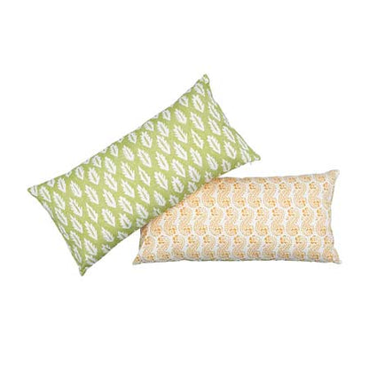 SO17912 FOREST + LANI Schumacher Pillow-Grass Green and Gold