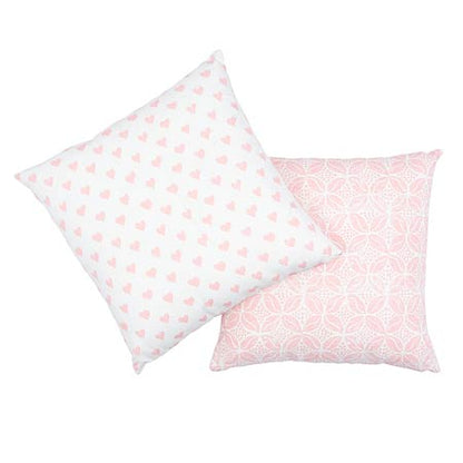 SO17959 HEARTS + COFFEE BEAN Schumacher Pillow-Pink