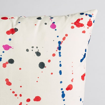 SO17971 INK SPLASH Red Blue Schumacher Pillow