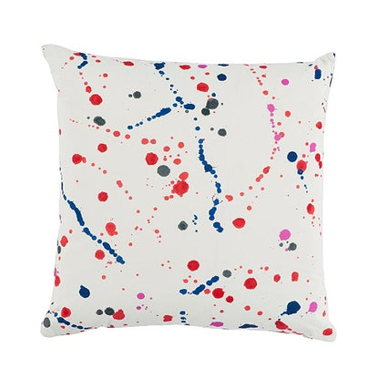 SO17971 INK SPLASH Red Blue Schumacher Pillow