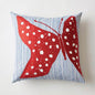 SO55 MARIPOSA Schumacher Pillow-18" x 18"-Red and Blue