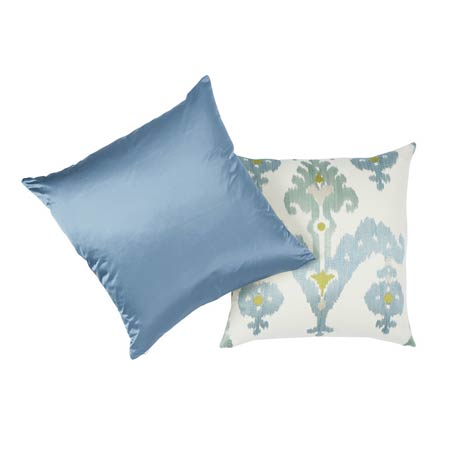 SO6581 RAJA EMBROIDERY Schumacher Pillow-Sky