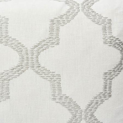 SO6834 TANGIER EMBROIDERY Schumacher Pillow-Silver