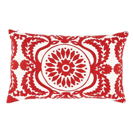 SO7026 CASTANET EMBROIDERY Schumacher Pillow-26" x 15"