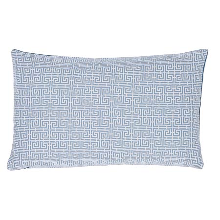 SO7056 CHINOIS FRET Schumacher Pillow-Sky Ivory