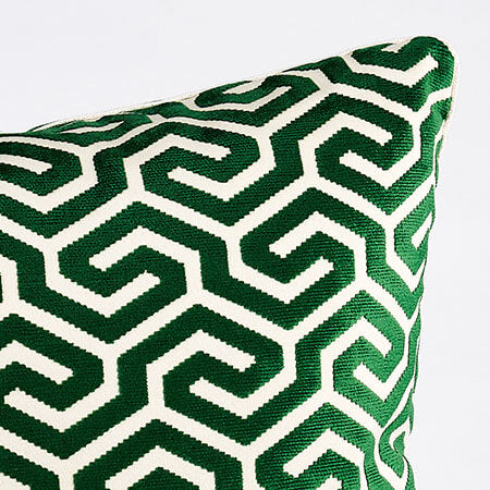 MING FRET VELVET Schumacher Pillow