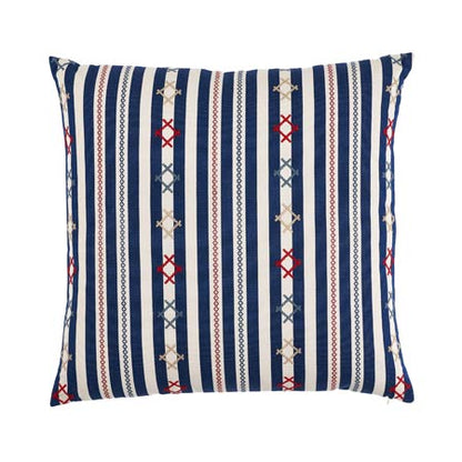 SO7446 RHODES STRIPE Schumacher Pillow-Navy