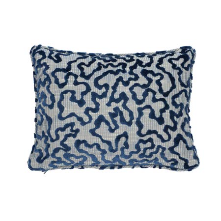 SO7522 JANIS VELVET Schumacher Pillow-Blue