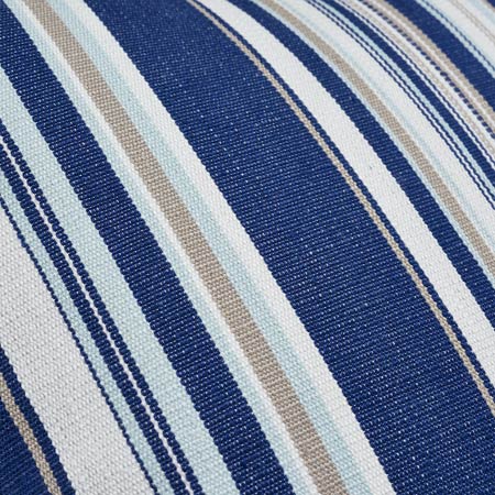 SO7663 PONDEROSA STRIPE I/O Schumacher Pillow-Navy Blue